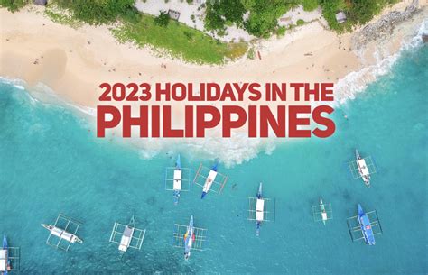 Holiday Guide for Philippines in 2023 .